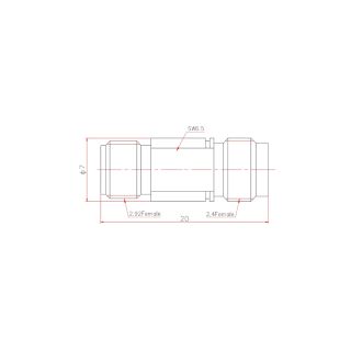 HS-2.4mmF To 2.92mmF Adapter (40G)_Web2